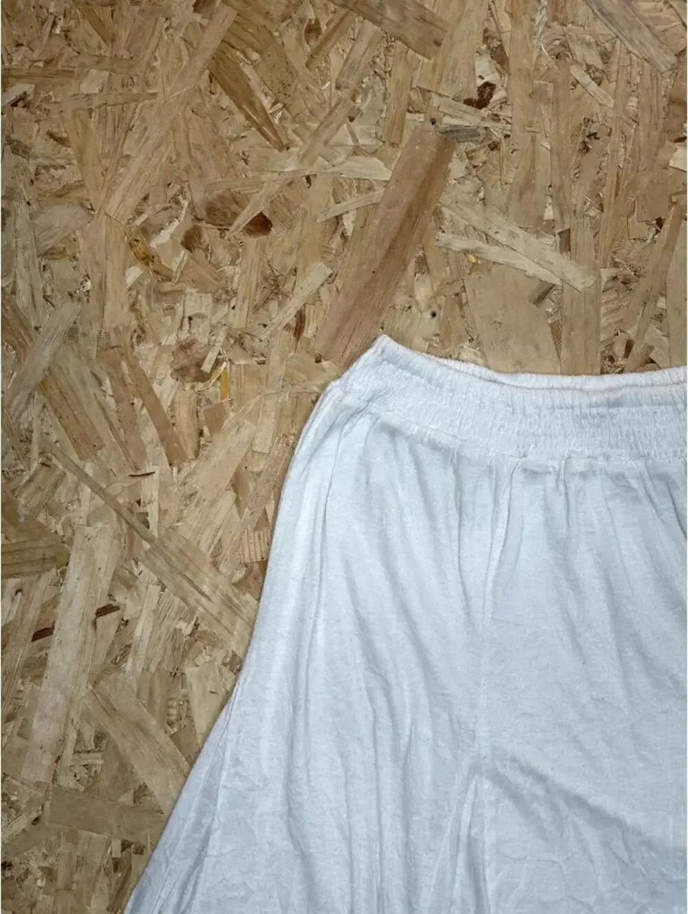 Faded Glory Girls XL 14 16 White Skirt Elastic Waist Ruffle Hem Casual